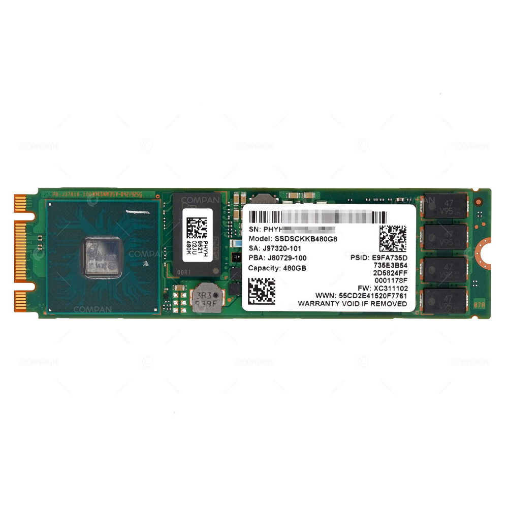 SSDSCKKB480G8  INTEL 480GB 6G SATA M.2 2280 SSD